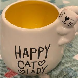 New HAPPY CAT LADY Coffee Mug / Cat Toy